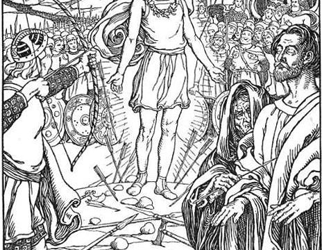 Бальдр Элвин Бойд Смит, Бальдр (“Ни одна стрела не коснулась его…”), 1902. Иллюстрация к книге Эбби Фарвелл Браун “Во дни великанов” (Нью-Йорк – Бостон)