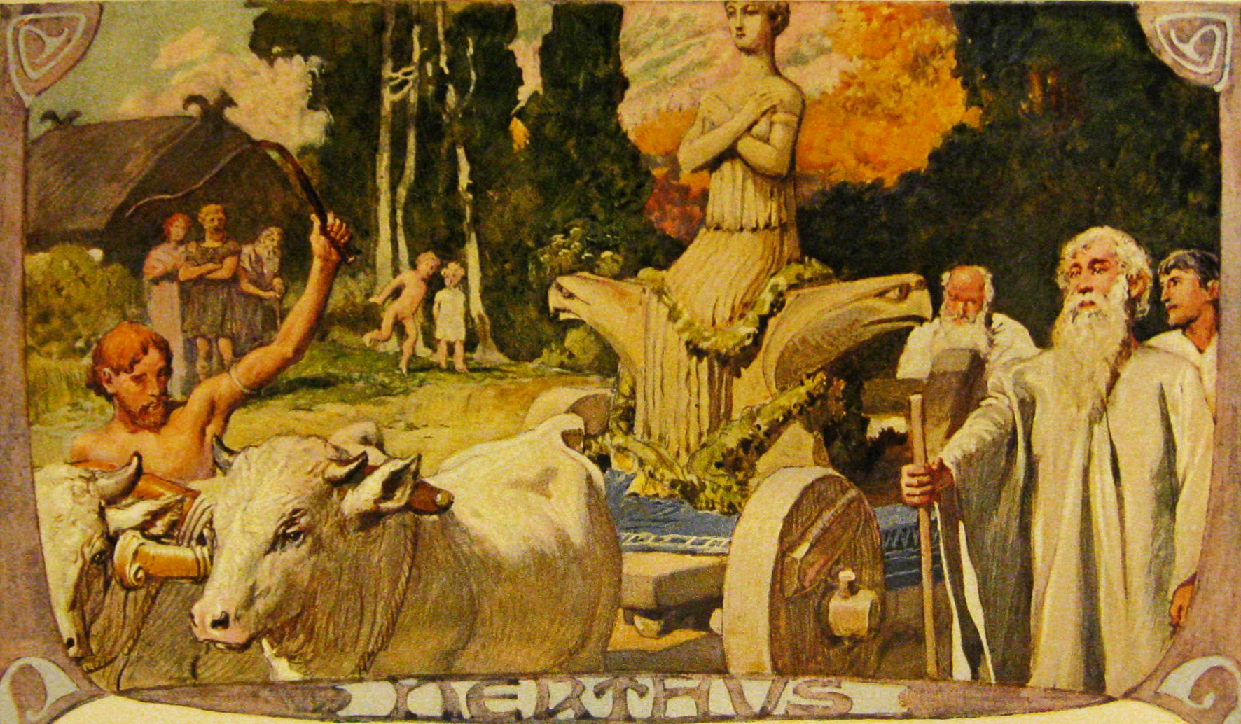Эмиль Дойплер, "Процессия Нертус", ок. 1905