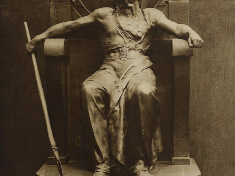 Рудольф Мезон, "Вотан". Мрамор, ок. 1890