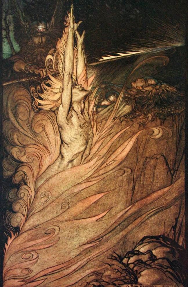 Артур Рэкхем, "Логе! Логе! Явись!" (1910)